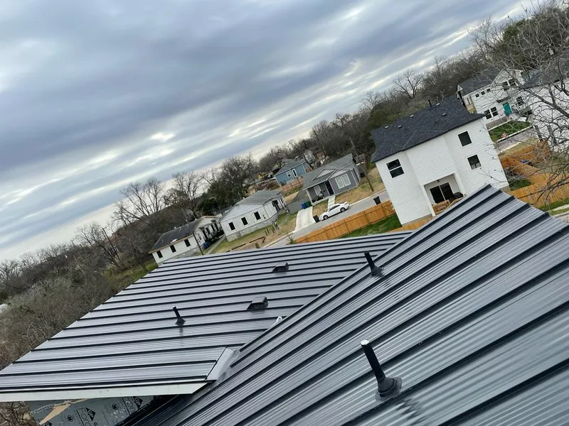 Standing seam metal roof panels with vents for Skylight Repair in West Hanover